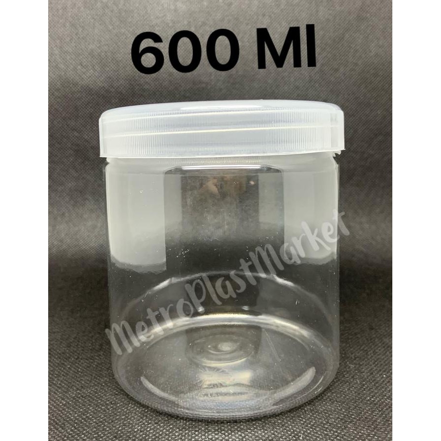 Toples Tabung Plastik 600ml Toples Tabung 600 ml TEBAL