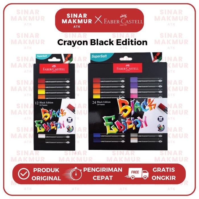 

Crayon/Oil Pastel Black Edition Series Faber Castell 24 Warna (Set) #Gratisongkir