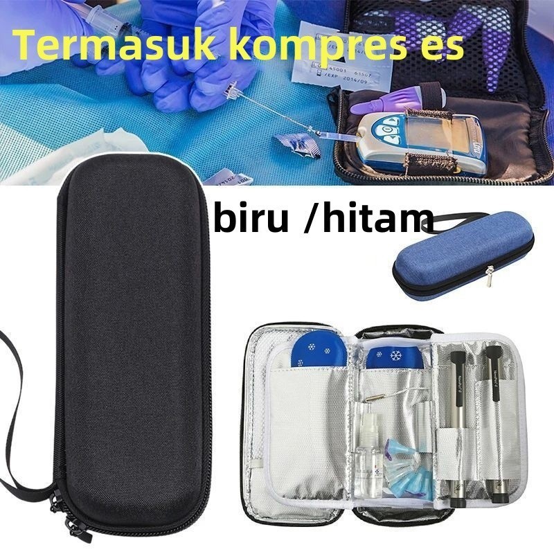 Tas Insulin Cooler Bag Portable Insulin Bag Cooler Bag Insulin Tempat Insulin Tas Penyimpanan