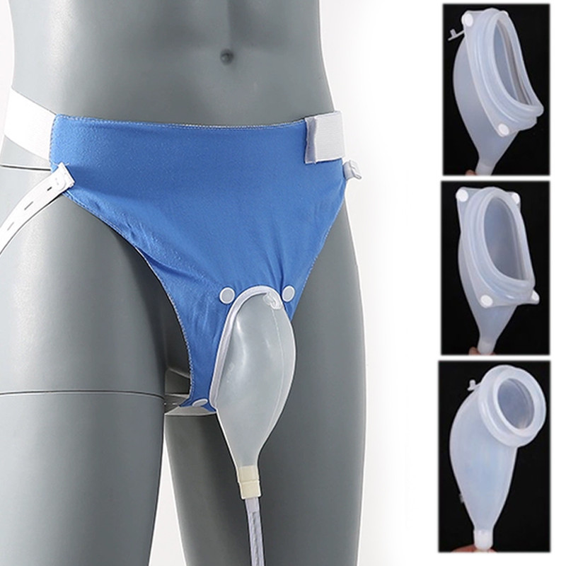 2000ML Kantong Pengumpul Urin Urinal Bag Kateter Urine Cocok Untuk Pasien Dengan Inkontinensia Urin