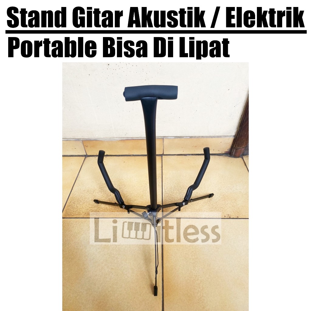 Stand Gitar Akustik / Elektrik Model Duduk Acoustic Guitar Stand