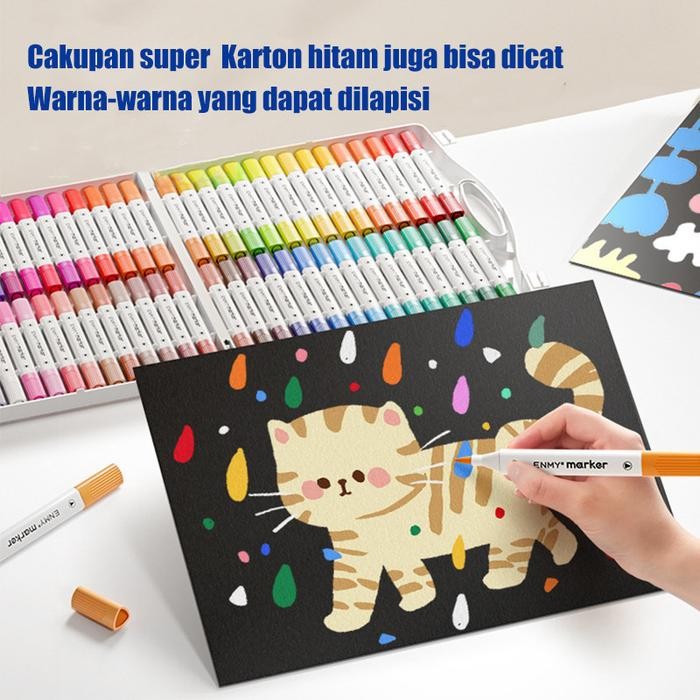 

Drawing Pen Spidol Untuk Graffiti Color Box Kecil Set Marker Akrilik 36/48/60/80 Warna Yang Beragam