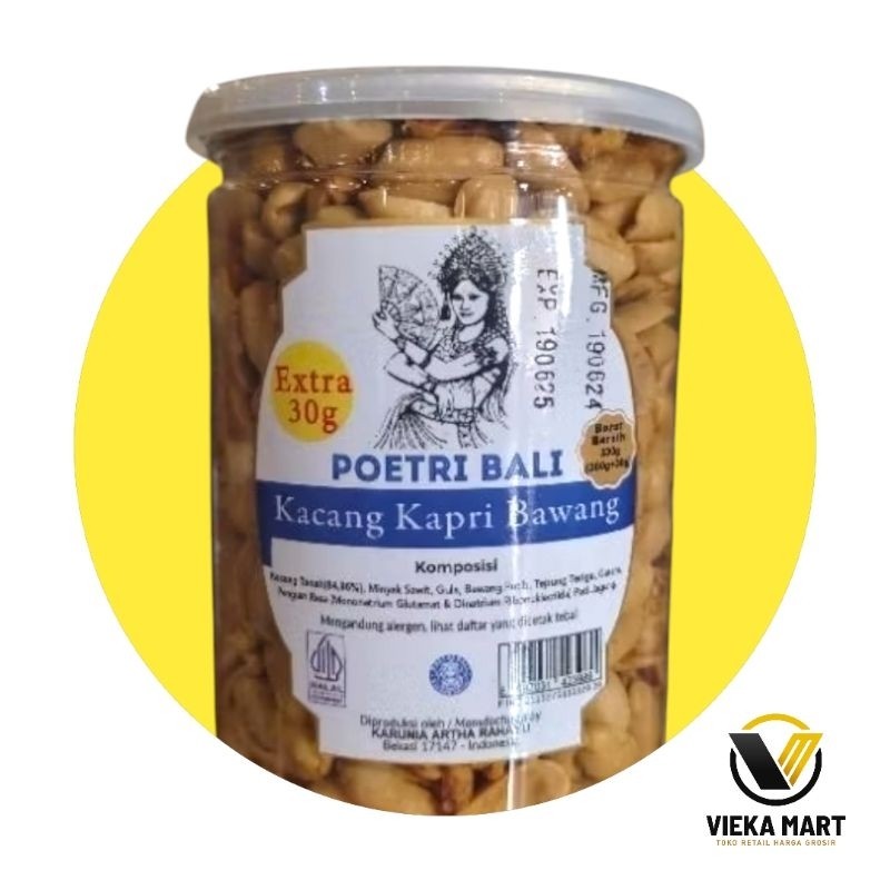 

Poetri Bali Kacang Kapri Bawang kemasan toples 320g