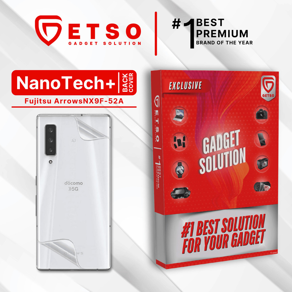 GETSO EPU BIO GENESIS Hydrogel for Fujitsu Arrows NX9 F-52A / Back Cover Guard (Nanotech+ 100% Recyc