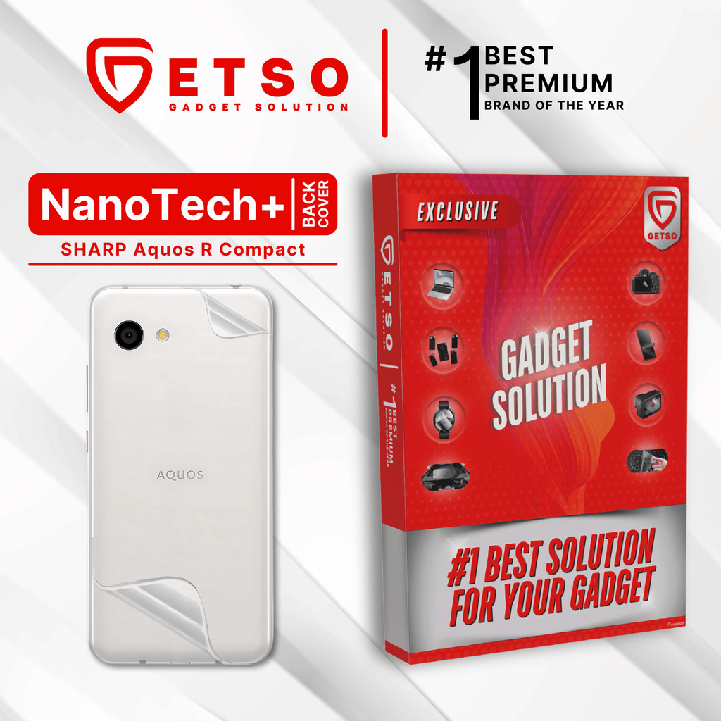GETSO EPU BIO GENESIS Hydrogel for Sharp Aquos R Compact / Back Cover Guard (Nanotech+ 100% Recycle)