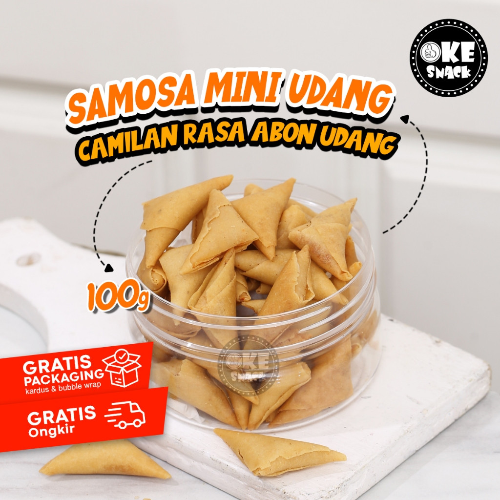 

Samosa Mini Abon Udang 100g
