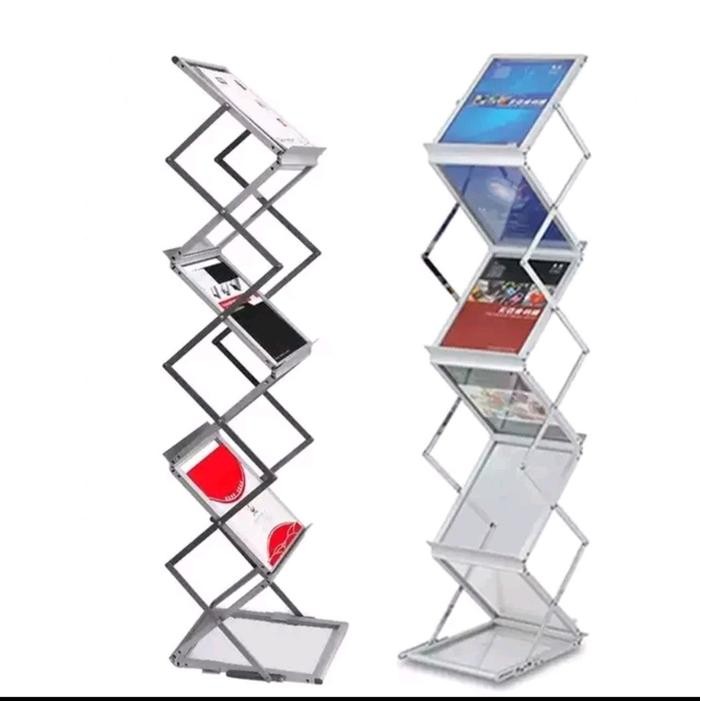 

Rak Brosur Acrylick Lipat 4 Susun 7 Susun