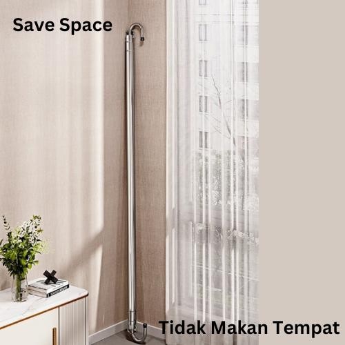 PREMIUM Jemuran Gantungan Dinding Jemuran Portable Lipat Dinding Stainless Jemuran Balkon Kanopi -