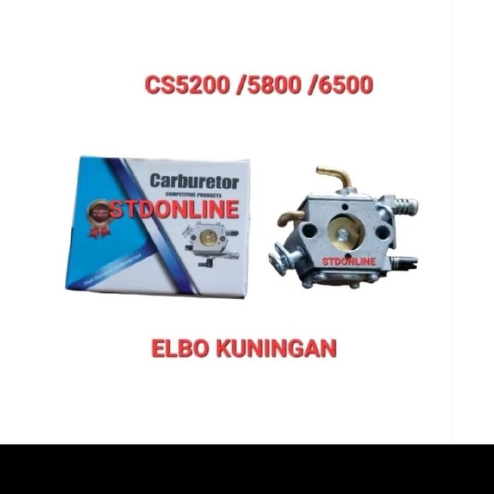 PREMIUM Karburator Mesin Gergaji Kayu 5200 5800 6800 / Carburator Chainsaw Nepel Kuningan
