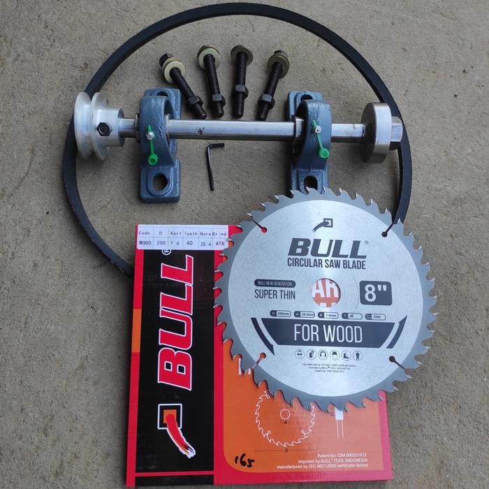 PREMIUM Rangkaian gergaji serkel / as sirkel lengkap / table saw tinggal pakai