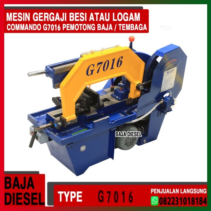 PREMIUM Mesin Gergaji Hacksaw G7016 / Gergaji Besi / Hacksaw Machine