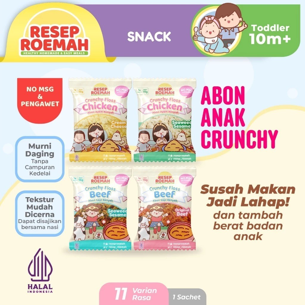 

Resep Roemah - Crunchy Floss - Abon Ayam / Abon Sapi - MPASI Anak - 15gr