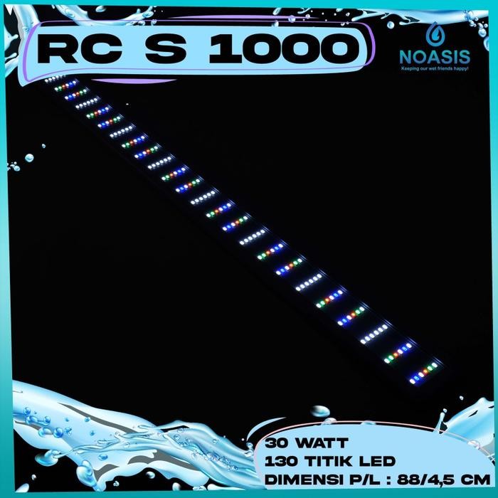 PREMIUM LAMPU LED RECENT S1000 S-1000 30W AQUASCAPE AQUARIUM S-SERIES LOW WATT - AQUAMAN