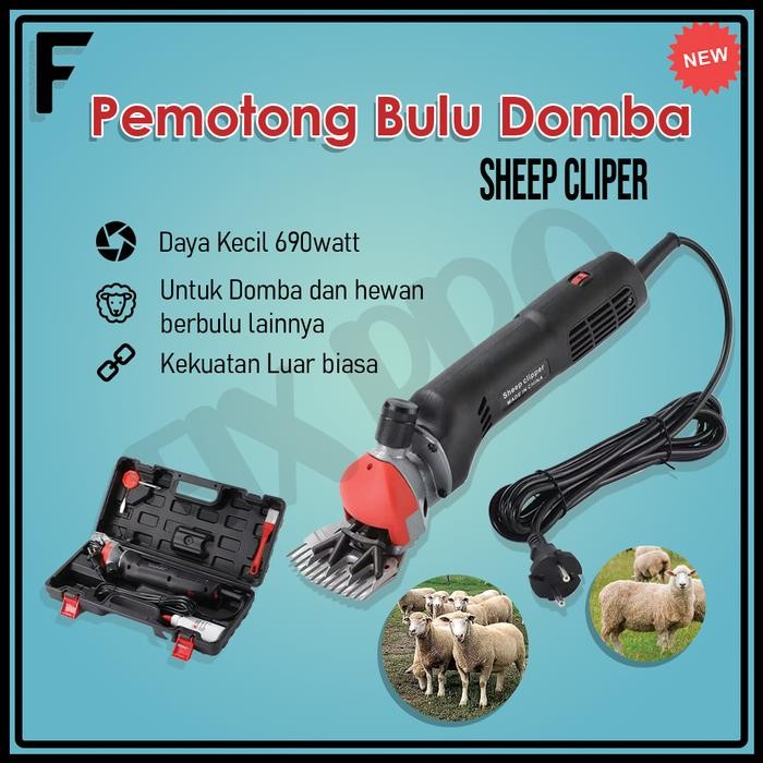 PREMIUM Gunting Pencukur Bulu Domba Kambing Wol Otomatis Mesin Pencukur Bulu Domba Elektrik