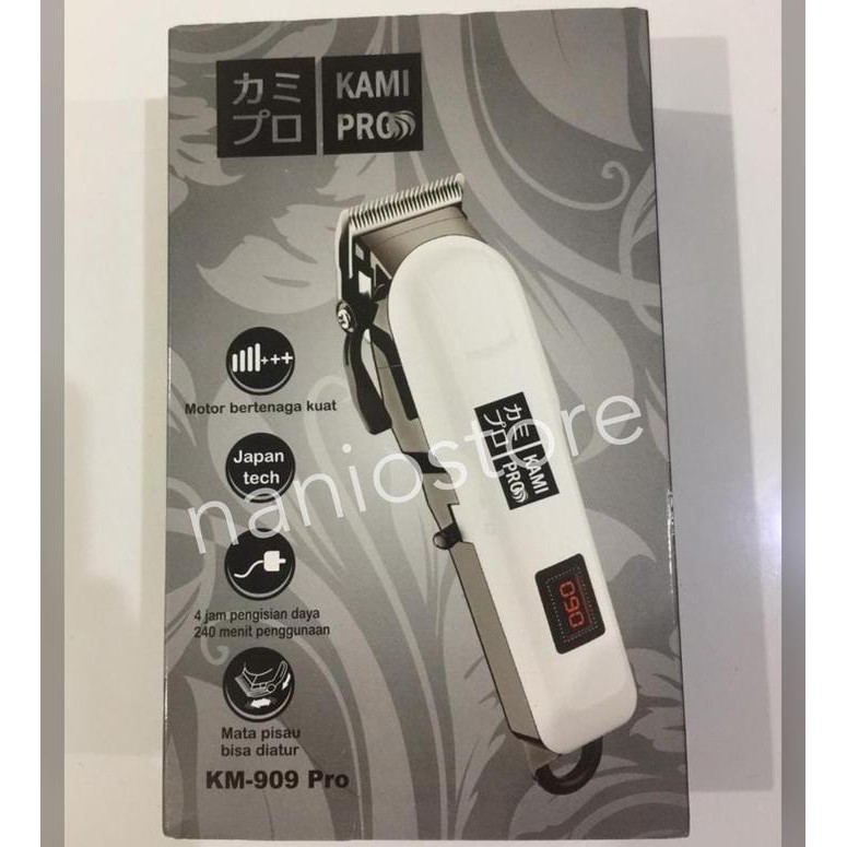 PREMIUM Alat Cukur Rambut Kamipro KM-909 Pro Charger