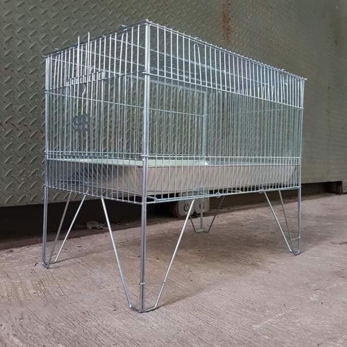 PREMIUM BAK KERAMBA TEMPAT WADAH MANDI BURUNG KACER DAN MURAI BESI STAINLESS