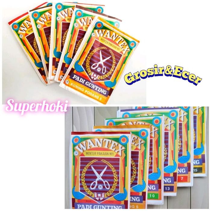 PREMIUM Wantex Cap Padi Gunting no. 31 - 36 / Pewarna Kain Pewarna Baju