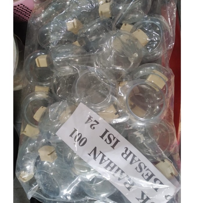 PREMIUM CEPUK CUNGKOK RAIHAN 1 PAK 24 PCS UKURAN BESAR WADAH TEMPAT PAKAN MAKANAN BURUNG BURUNG