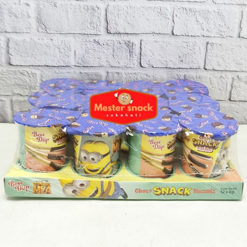 

Minion Choco Snack Biscuit Mini Snack Cemilan Coklat