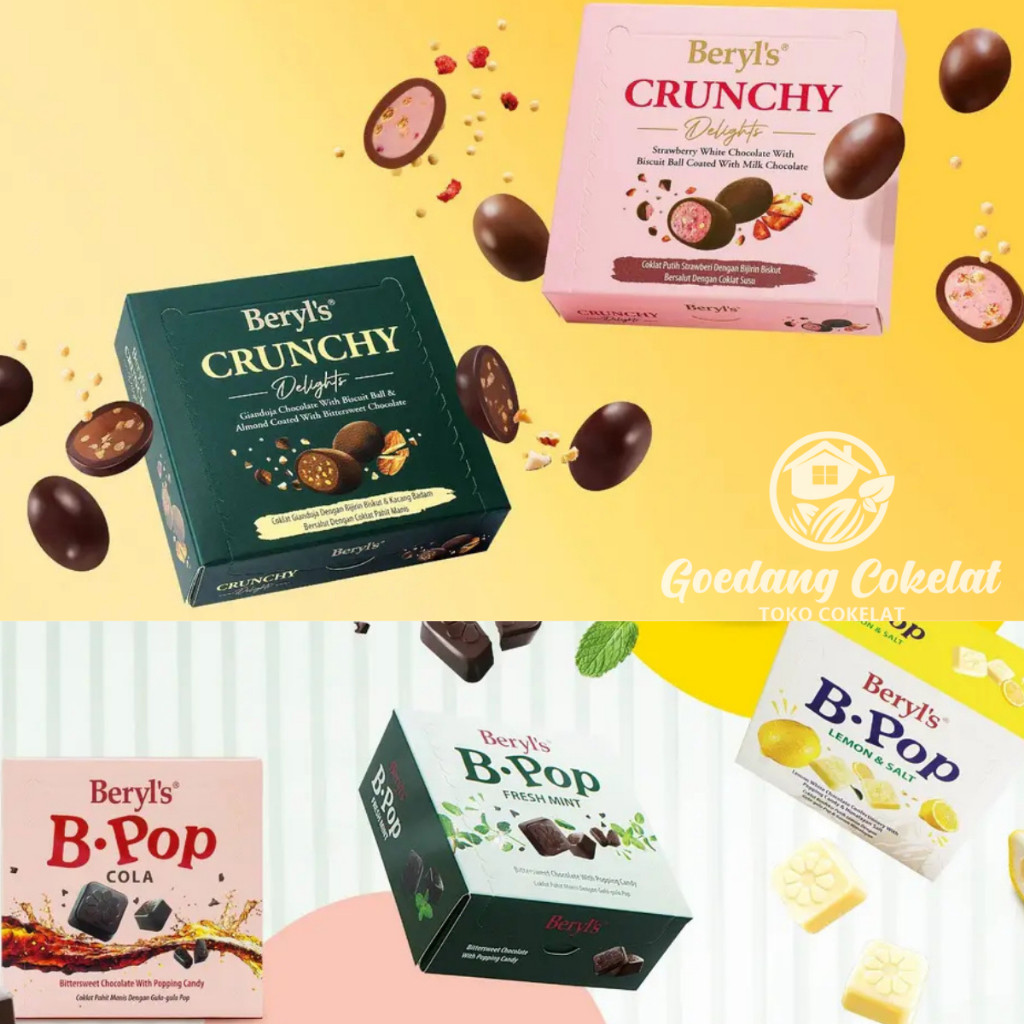 

Beryls Coklat Malaysia Beryl's Classic Tiramisu Almond Green Tea Milk White Chocolate 65g