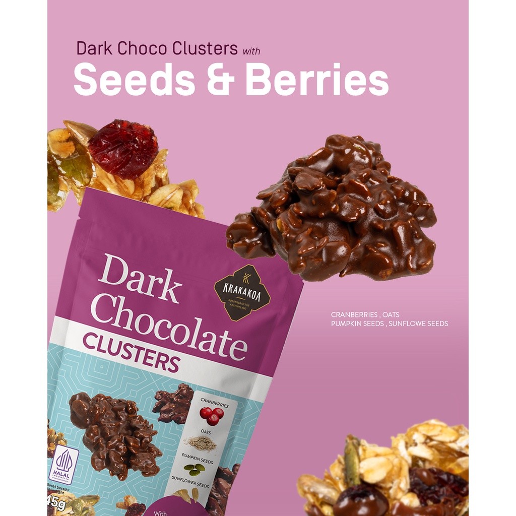 

Dark Chocolate Clusters with Seeds & Berries