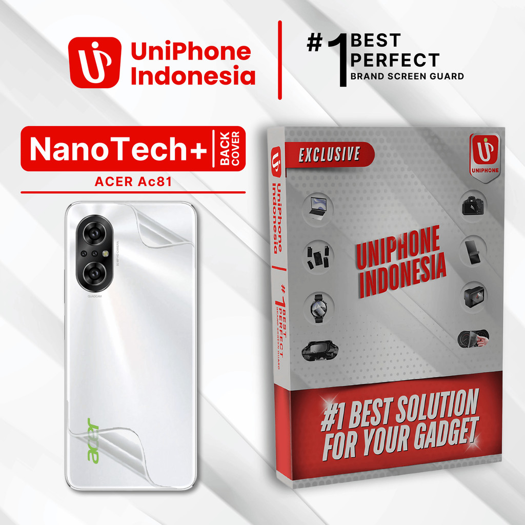 UniPhon EPU BIO GENESIS Hydrogel for Acer AC81 / Back Cover Guard (Nanotech+ 100% Recycle) Premium H