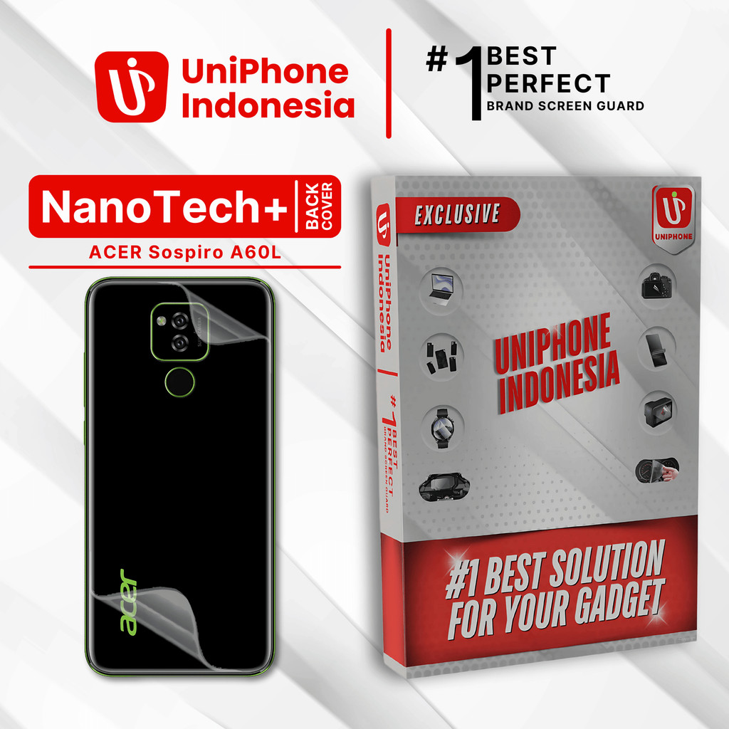 UniPhon EPU BIO GENESIS Hydrogel for Acer Sospiro A60L / Back Cover Guard (Nanotech+ 100% Recycle) P