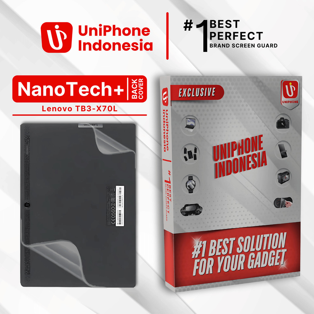 UniPhon EPU BIO GENESIS Hydrogel for Lenovo TB 3-X70L / Back Cover Guard (Nanotech+ 100% Recycle) Pr