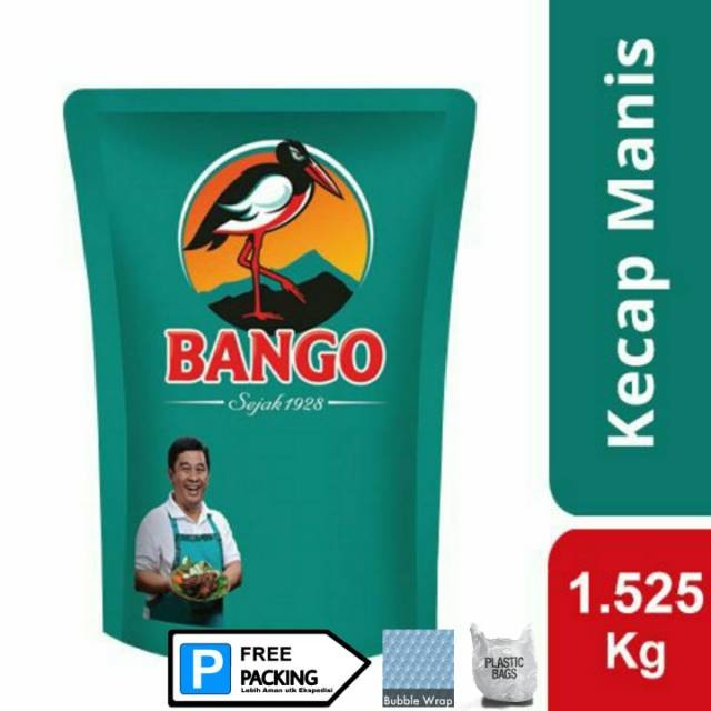 

Kecap Manis Bango 1,525 kg / Refill Pouch 1.5kg Horeka