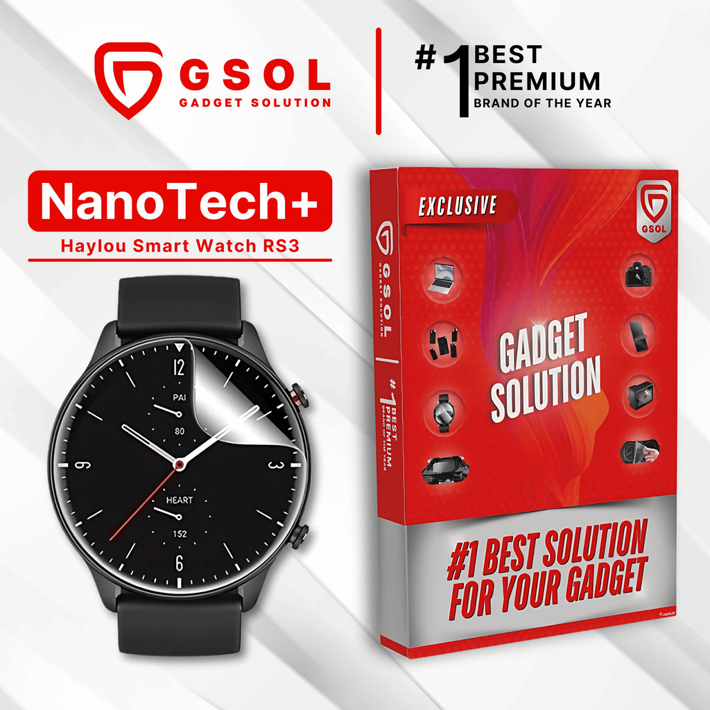 GSOL EPU BIO GENESIS Hydrogel for Haylou Smartwatch RS3 / Screen Guard (Nanotech+ 100% Recycle) Prem