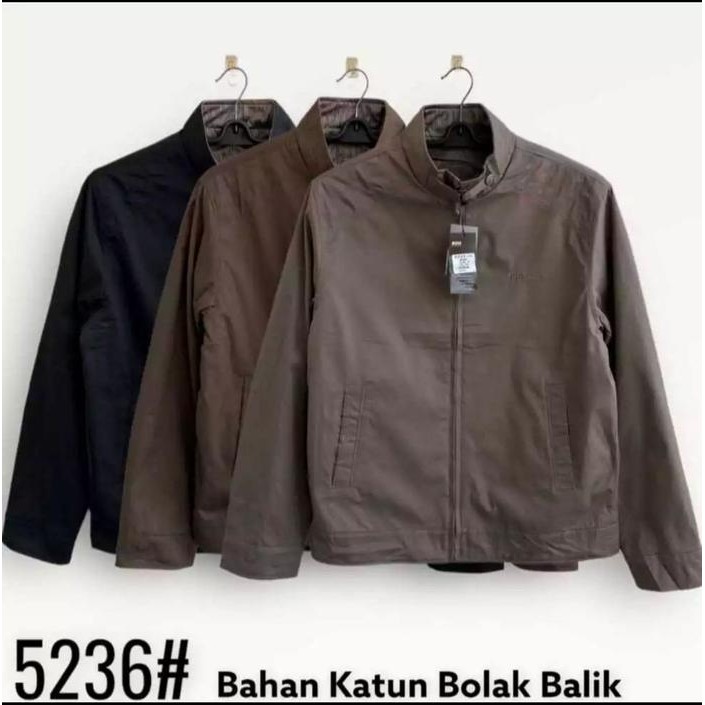 PREMIUM JAKET BOSS IMPORT CLASSIC BOLAK BALIK JUMBO PRIA MURAH ORIGINAL