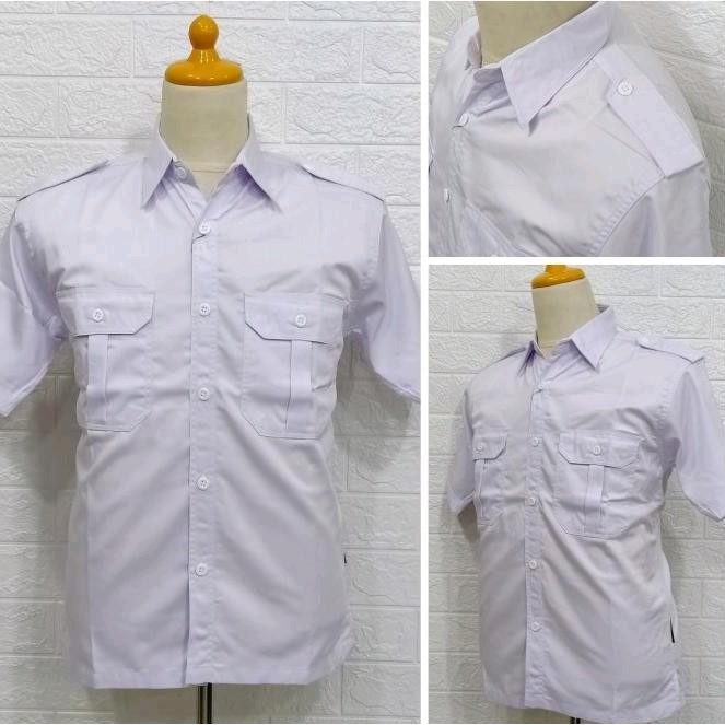 PREMIUM Kemeja PDH Putih Jumbo Pria Wanita Seragam Kantor Seragam PNS Kemeja Dinas PNS Baju PNS