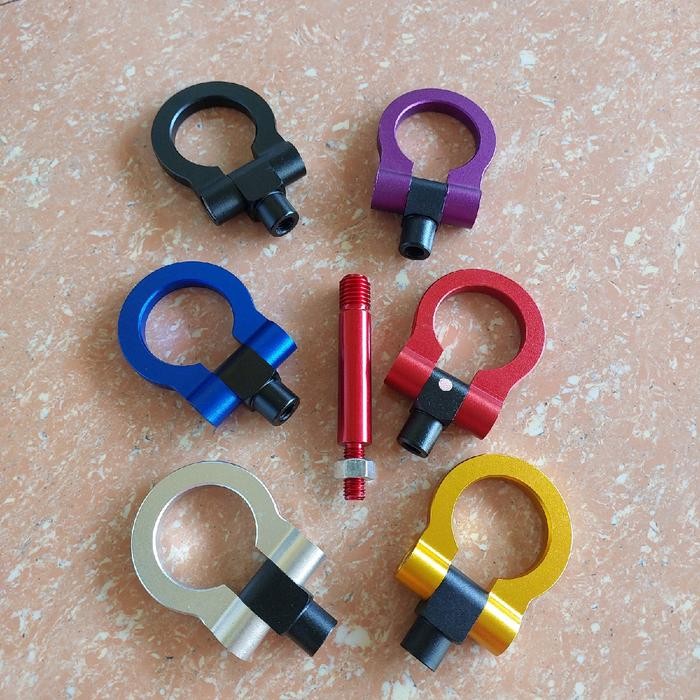 TERLARIS TOWING HOOK BUMPER DEPAN DEREK MOBIL TOYOTA YARIS LELE 2014 2015 2016 2017 2018 DEREK MOBIL