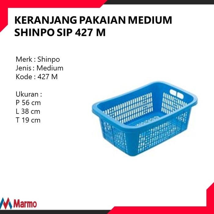Keranjang Pakaian/Baju Plastik Grady Shinpo Medium SIP 427 M