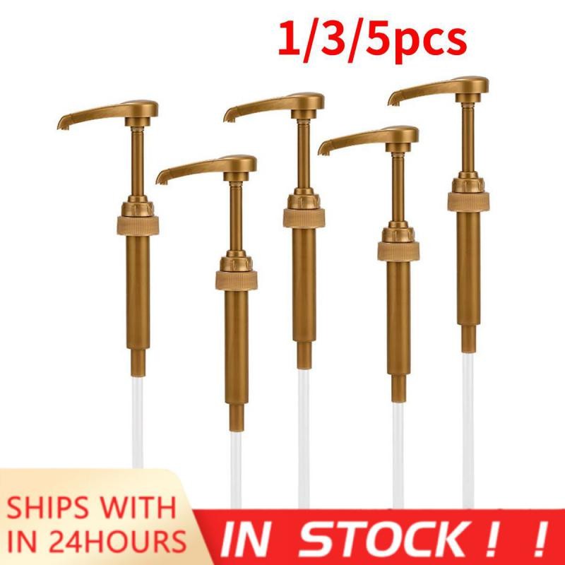 Leeseph Syrup Pump Coffee Syrup Pump Dispenser Gold Syrup Pump For 750Ml/ 25.4Oz Syrup Bottle Syrup