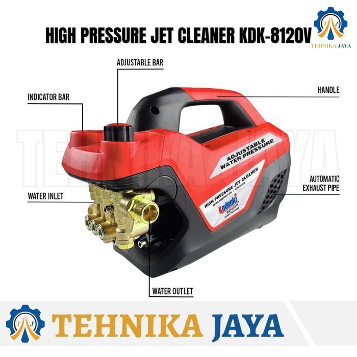 Kodenki Kdk 8120V Mesin Jet Cleaner 600 Watt Variable Speed High Pressure Cleaner