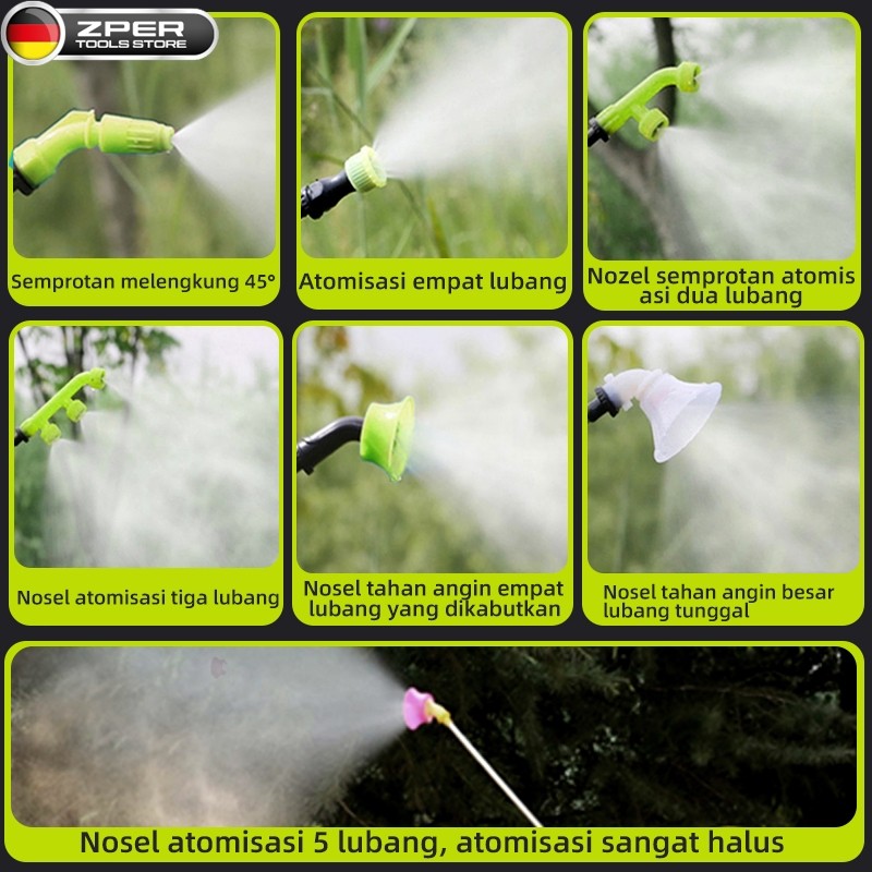 ZPER Mesin Semprotan Tanaman Elektrik Tangki Semprot Pertanian Elektrik Sprayer Elektrik 18 Liter