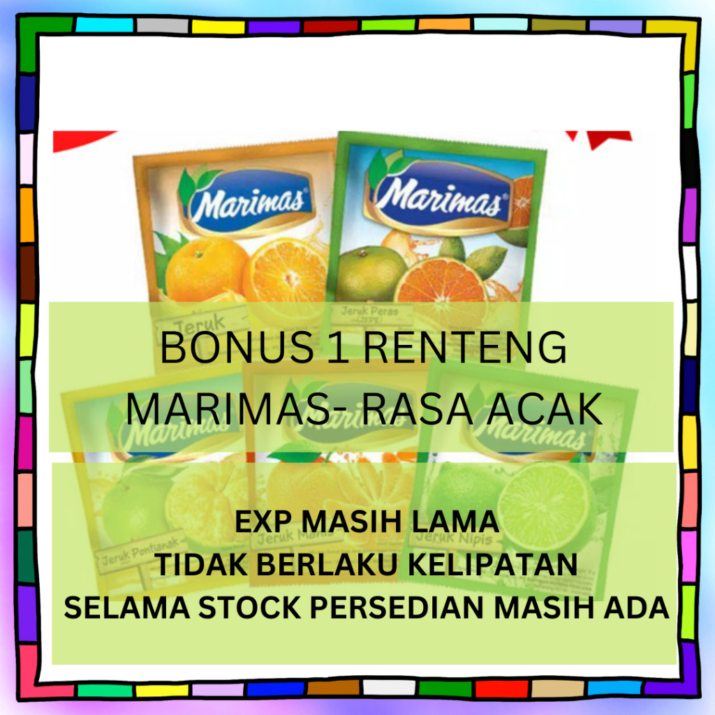 

llyback - BONUS MARIMAS Minuman Serbuk (1 renteng 10pcs)