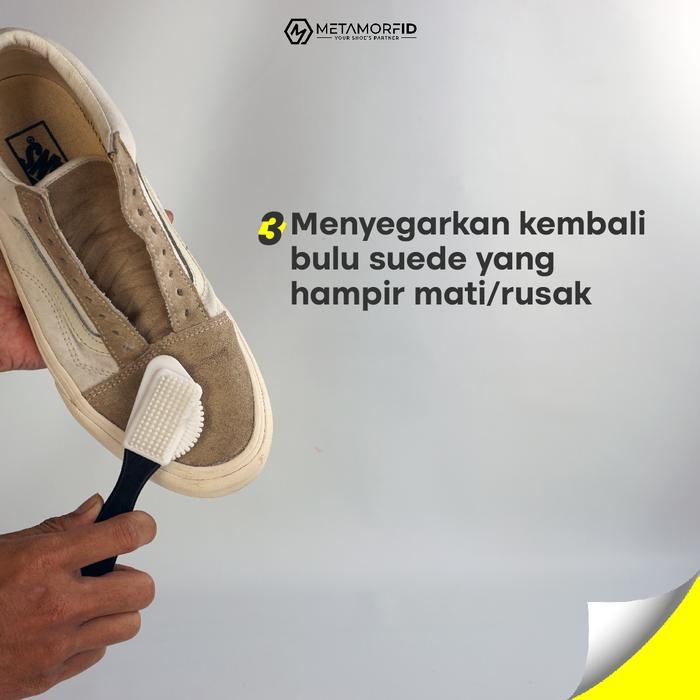 PROMO TERBARU SIKAT SEPATU SUEDE/NUBUCK METAMORFID SUEDE BRUSH ALL IN ONE HNM