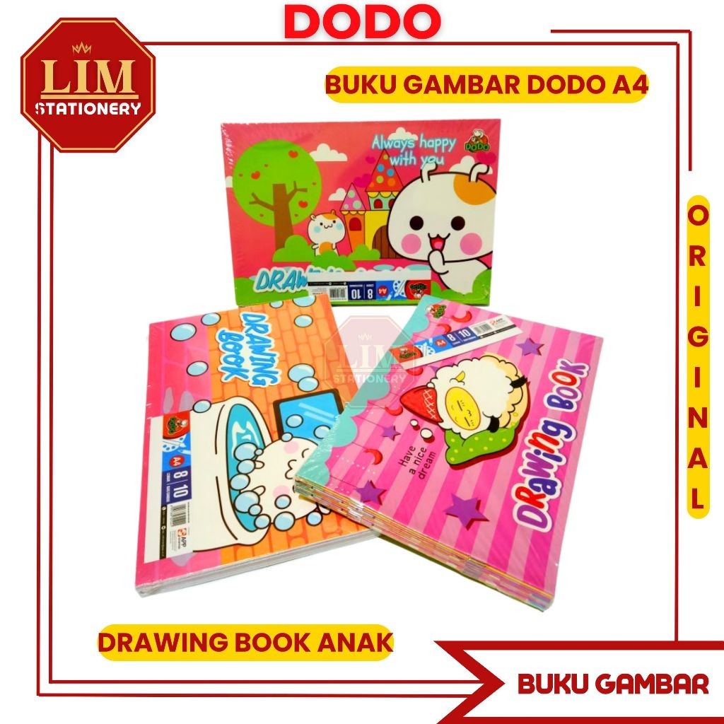 

BUKU GAMBAR A4 (10PCS) DODO DRAWING BOOK