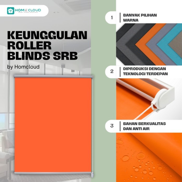 Roller Blinds SRB Otomatis Roller Blinds Elektrik Tirai Blinds Gorden Kantor Tirai Jendela Noncustom