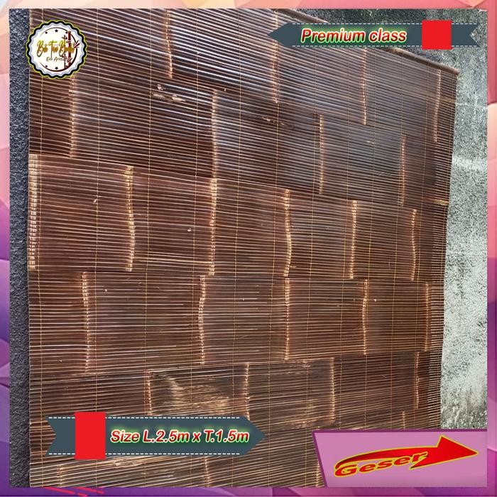 (Murah) Tirai kerai bambu 2,5x1,5 M Kerai/kere/keray/krey