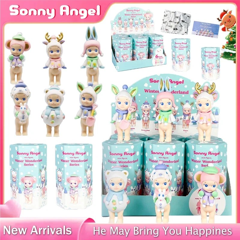 Sonny Angel Blind Box Hippie Winter Wonderland Series Cartoon Fashion Doll Handmade Desktop