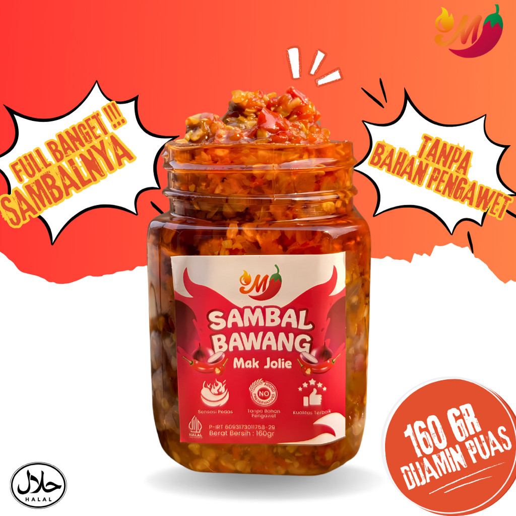 

TERMURAH Sambal Mak Jolie COMBO 3 - Sambalbawang Sambalcumi Sambalterasi SambalCakalang sambal lauk