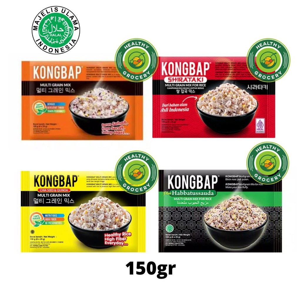 

Kongbap Multigrain Mix 150g / 6x25g Chiaseed & Quinoa / Original / Shirataki