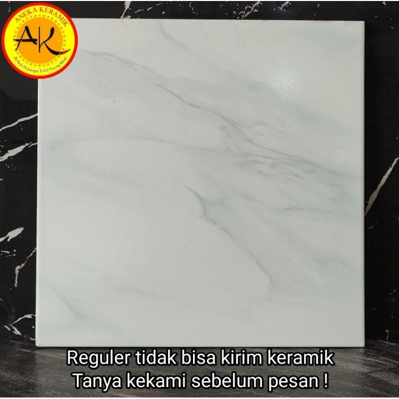Avon grey 40x40 motif carara glossy keramik ruangan