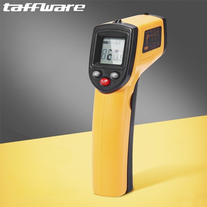 *****] Thermogun Infrared Industrial Taffware Pengukur Suhu Benda Ruangan