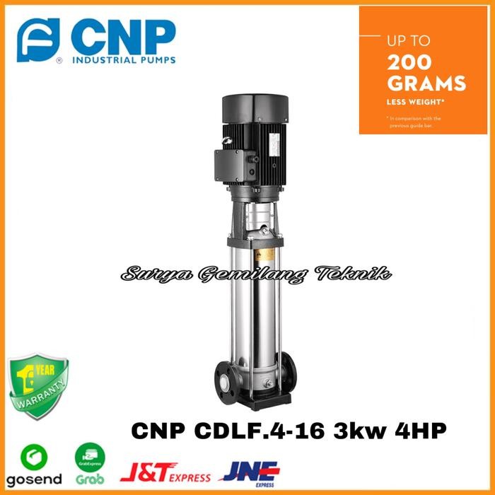Menarik Mesin Pompa Air Cnp Cdlf.4-16 3Kw 4Hp Multistage Booster Pump