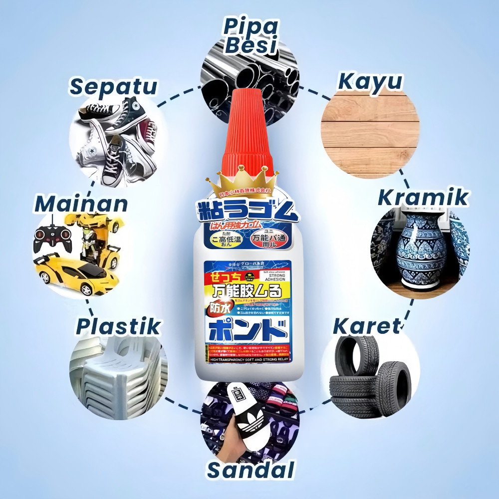 50ML serbaguna super kuat lem superuntuk keramik Lem Sendal Sepatu kayu dan perekat besi