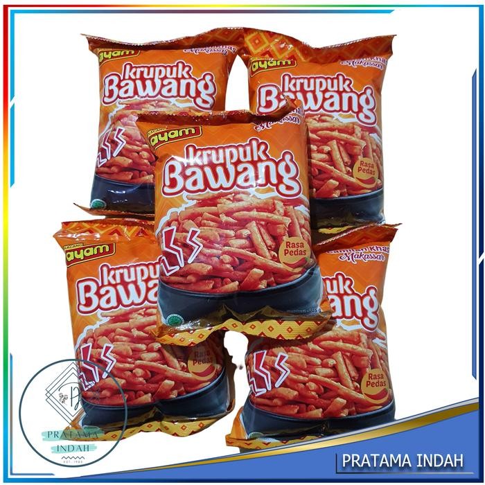 

JTTOP" KERUPUK BAWANG CAP KACANG AYAM TELOOR 225 GR KHAS MAKASSAR (HARGA GROSIR) ENAK GURIH NAGIH!!!